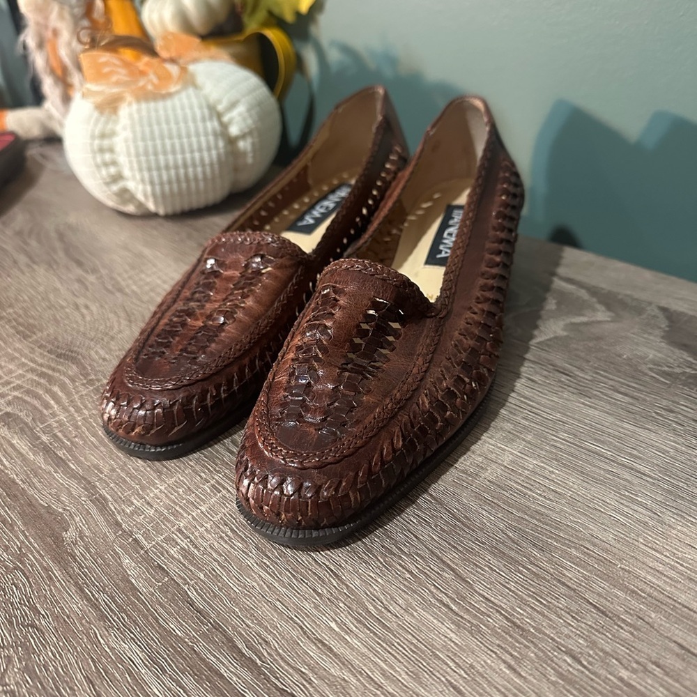 Ipanema Leather Womens Brown Woven Flats size 7